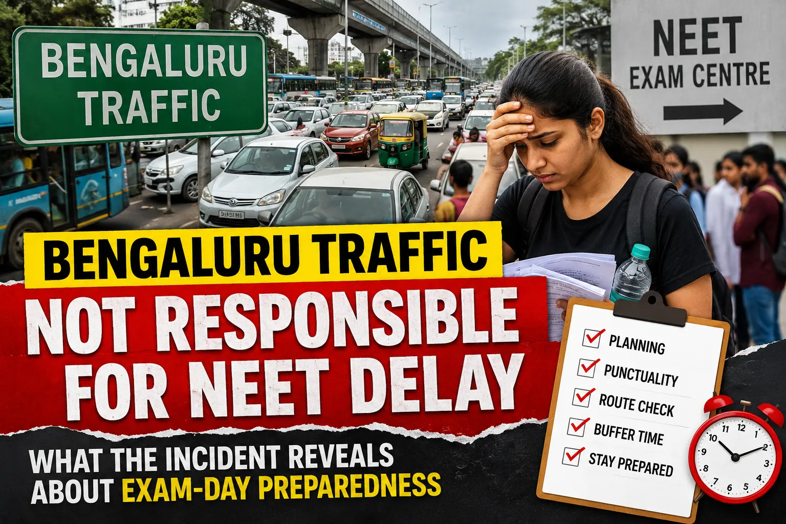 Bengaluru Traffic Not Responsible for NEET Delay: What the Incident Reveals About Exam-Day Preparedness